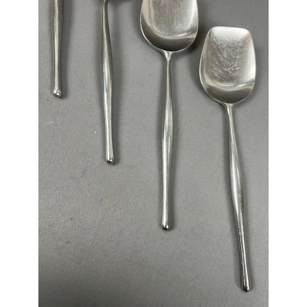 Lauffer DESIGN 3 Norway 4 Piece Serving Set: 1 Serving Fork 3 Serving Spoons